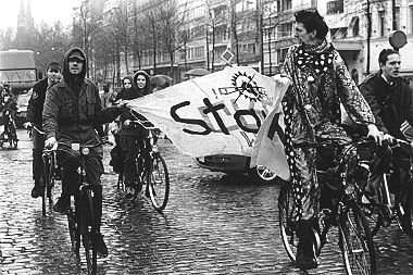 Protest auf dem Fahrrad
