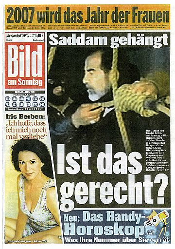 Kein Krieg! - Saddam-Inszenierung